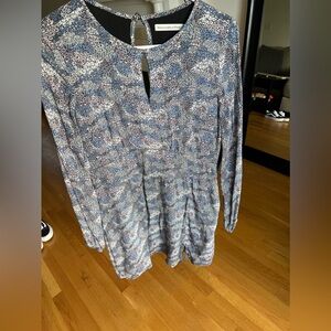 Never worn blue long sleeve keyhole Abercrombie dress